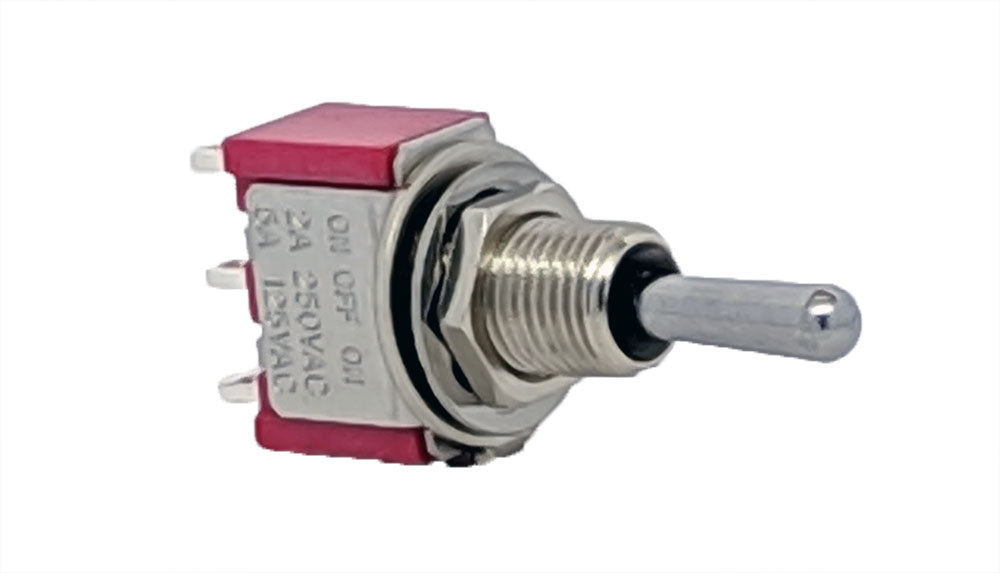 ON-OFF-ON Mini Toggle Switch | Solder Terminals | K4