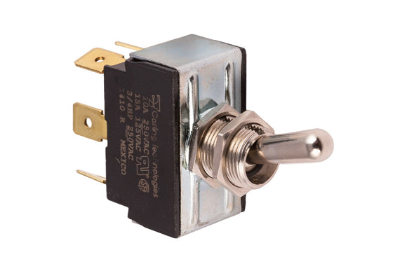On-On Toggle Switch - Metal Lever - Double Pole