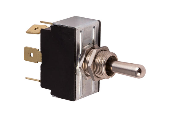 (On)-Off-(On) Toggle Switch-Metal Lever-Double Pole