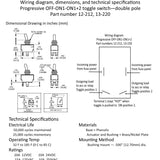 OFF-ON 1-ON-2 PROGRESSIVE TOGGLE SWITCH-METAL LEVER-

METAL TABS OR SCREW TABS 
diagram