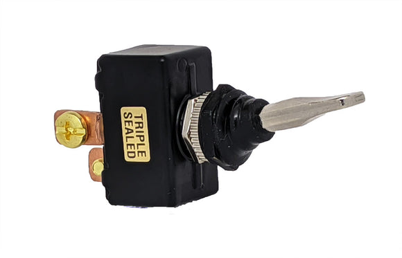 Off-On Triple Sealed Hd 50 Amp Toggle Switch -Metal Lever- Screw Termi ...