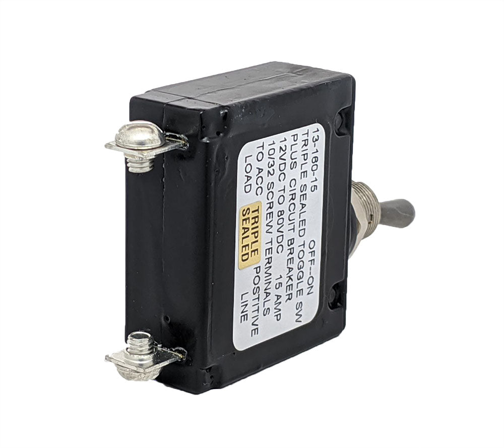 Off-On Triple Sealed Toggle Switch / Circuit Breaker-12V ...