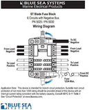 Blue Sea 5025 ST fuse block wiring diagram