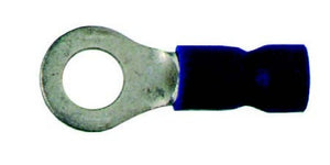 Ring Terminals/ Blue/ 14-16 Ga With Num 8 Screw Hole