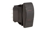 A black Contura II rocker switch with an actuator, typically used in vehicles for lighting or other functions.